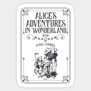 Alice in Wonderland - Lewis Carroll - Mad Hatter, White Rabbit, Cheshire Cat Sticker